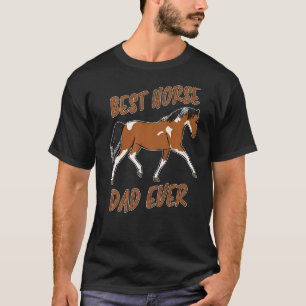 Camiseta Melhor Pai de Cavalo de Mens Nunca Pai Cavalo Papa