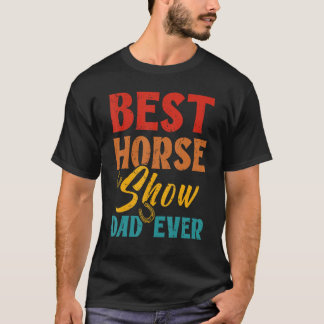 Camiseta Melhor Pai de Cavalo Pai de Cavalo Andando sobre C