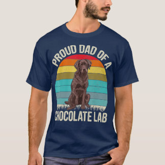 Camiseta Melhor Pai de chocolate Cachorro do Lover Brown La