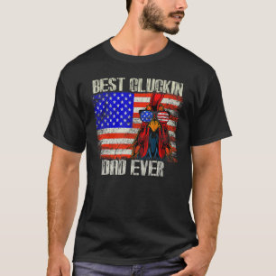 Camiseta Melhor Pai de Cluckin de Fazenda de Frango America