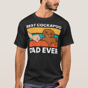 Camiseta Melhor Pai de Cockapoo Cão de Cockapoo