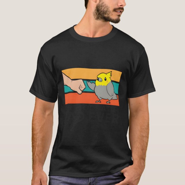 Camiseta Melhor Pai de Cockatiel de Pássaro (Frente)
