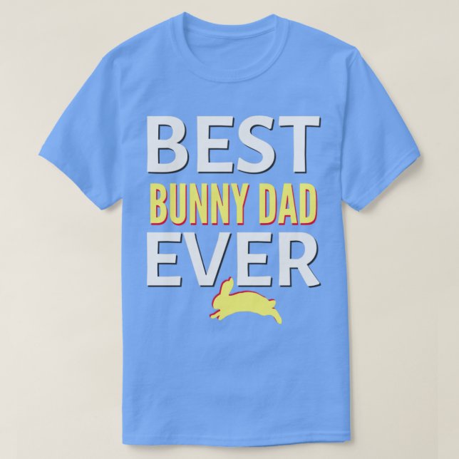 Camiseta Melhor pai de coelho de sempre1 (Frente do Design)