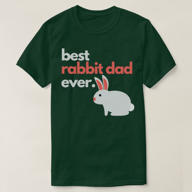 Camiseta melhor pai de coelho de sempre1 (Frente do Design)