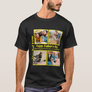 Camiseta Melhor Pai de Colagem de Fotos do Dia de os pais 4