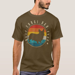 Camiseta Melhor Pai De Corgi Alguma Vez Vintage Funny Corgi