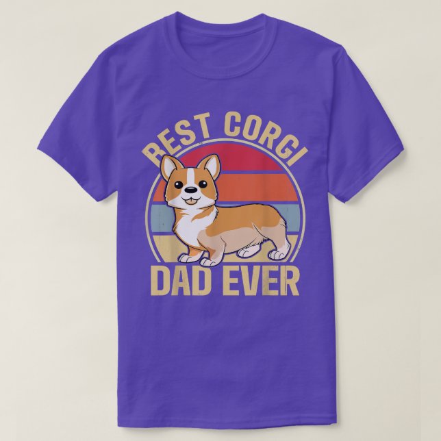 Camiseta Melhor Pai De Corgi Do Mens  (Frente do Design)