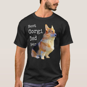 Camiseta Melhor Pai De Corgi Nunca Tee Pembroke Welsh Corgi