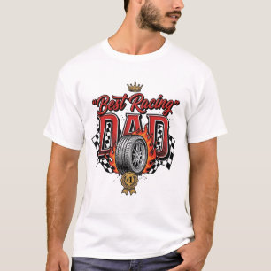 Camiseta Melhor Pai de Corrida Pneu Vintage Dia dos Pais
