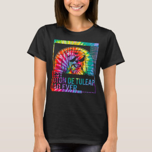 Camiseta Melhor Pai de Coton de Tulear pai de cão para home