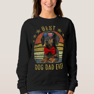 Camiseta Melhor Pai De Dachshund Alguma Vez Cão De Vintagem