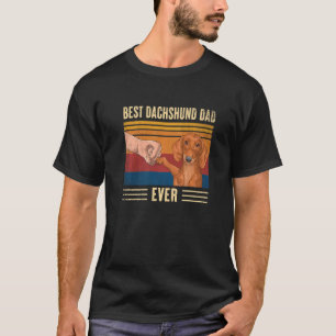 Camiseta Melhor Pai De Dachshund De Meninos Alguma Vez