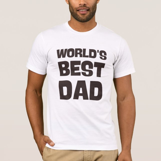Camiseta melhor pai de Dia de os pais do mundo (Frente)