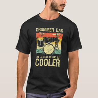 Camiseta Melhor Pai De Drummer Para Homens, Padre Music Dru