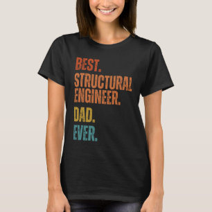 Camiseta Melhor Pai de engenharia estrutural