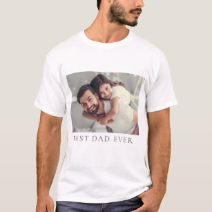 Camiseta Melhor Pai de Fotografia Personalizada Nunca