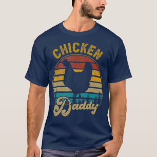 Camiseta Melhor Pai de frango com Pai Vintage Retro 70S Chi