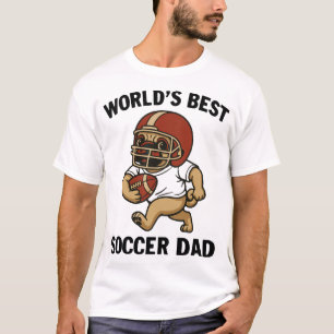 Camiseta Melhor Pai de Futebol do Mundo - Jogador Pug
