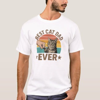 Camiseta melhor pai de gato