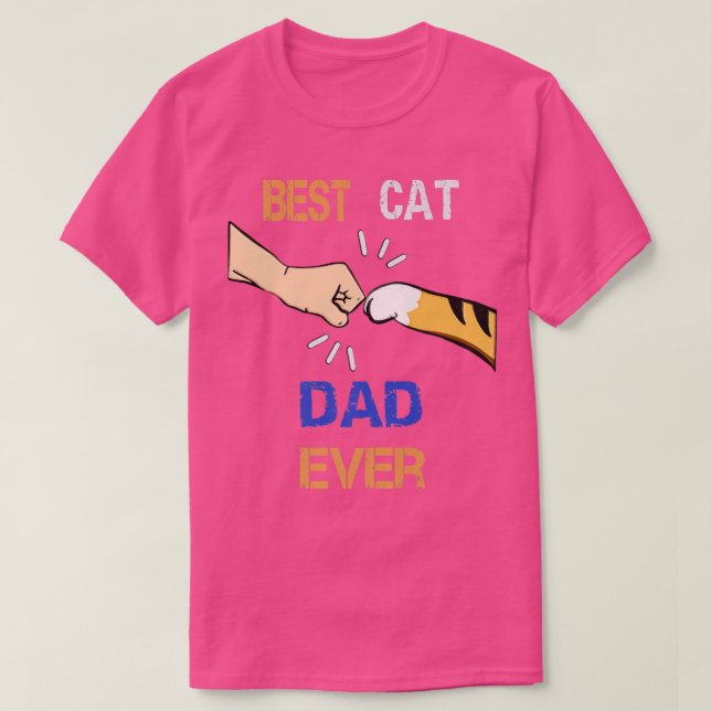 Camiseta Melhor Pai De Gato  (Frente do Design)