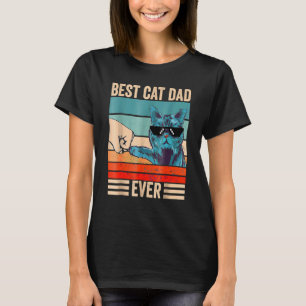 Camiseta Melhor Pai De Gato Alguma Vez Bump Fist Pai De Gat