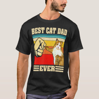 Camiseta Melhor Pai De Gato Alguma Vez Bump Vintage Pai De