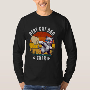 Camiseta Melhor Pai De Gato Alguma Vez Engraçado Pata Bump