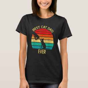 Camiseta Melhor Pai De Gato Alguma Vez Retron Vintage Paw F