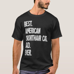Camiseta Melhor Pai de Gato American Shorthair de Todos os