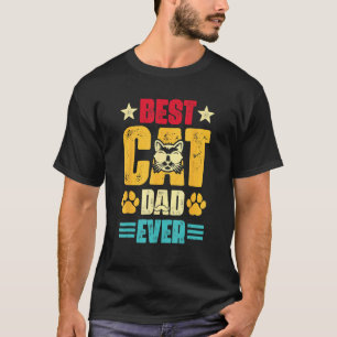 Camiseta Melhor Pai de Gato Antigo de Todos os Tempos   Dia