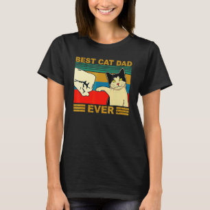 Camiseta Melhor Pai de Gato Antigo de Todos os Tempos Dia d
