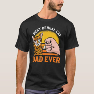 Camiseta Melhor Pai de Gato Bengala Nunca