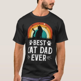 Camiseta Melhor Pai De Gato De Arte Digital