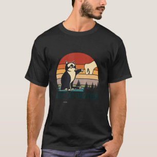 Camiseta Melhor Pai De Gato De Dia de os pais De Vintagem D