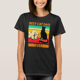 Camiseta Melhor Pai De Gato De Meninas Em Todos Os Pais De