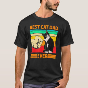 Camiseta Melhor Pai De Gato De Meninos Em Todos Os Pais De