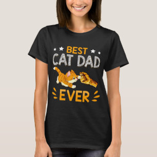 Camiseta Melhor Pai de Gato de Pata Alguma Vez para Homens