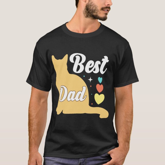 Camiseta Melhor Pai De Gato De Sempre: Um Presente Puro (Frente)