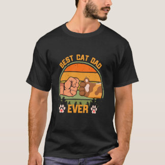 Camiseta Melhor Pai de Gato de Todos os Dias do Pai Amante 
