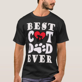 Camiseta Melhor Pai De Gato De Todos Os Pais De Gato Do Dia