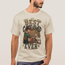Camiseta Melhor Pai de Gato de Todos os Tempos