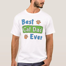 Camiseta Melhor Pai de Gato de Todos os Tempos