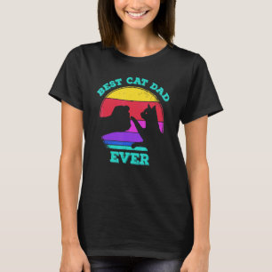 Camiseta Melhor Pai de Gato de Todos os Tempos Adorável Ama