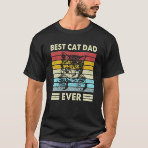 Camiseta Melhor Pai de Gato de Todos os Tempos Adorável Ama