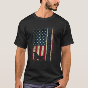 Camiseta Melhor Pai de Gato de Todos os Tempos Bandeira Ame