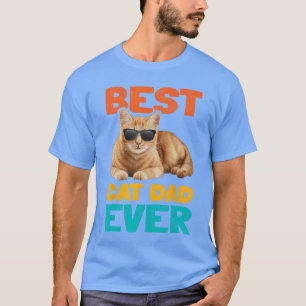 Camiseta Melhor Pai de Gato de Todos os Tempos Divertido Pr