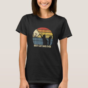 Camiseta Melhor Pai de Gato de Todos os Tempos Feliz Dia do