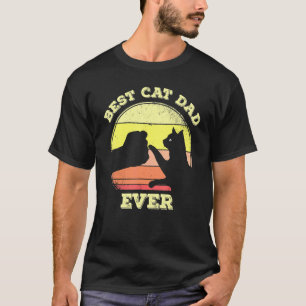 Camiseta Melhor Pai de Gato de Todos os Tempos Gatinho Fofo
