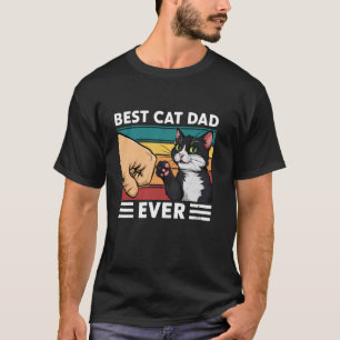 Camiseta Melhor Pai de Gato de Todos Papai Pata Soco de Pun