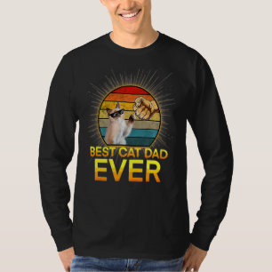 Camiseta Melhor Pai De Gato De Vintage... Pai De Gato